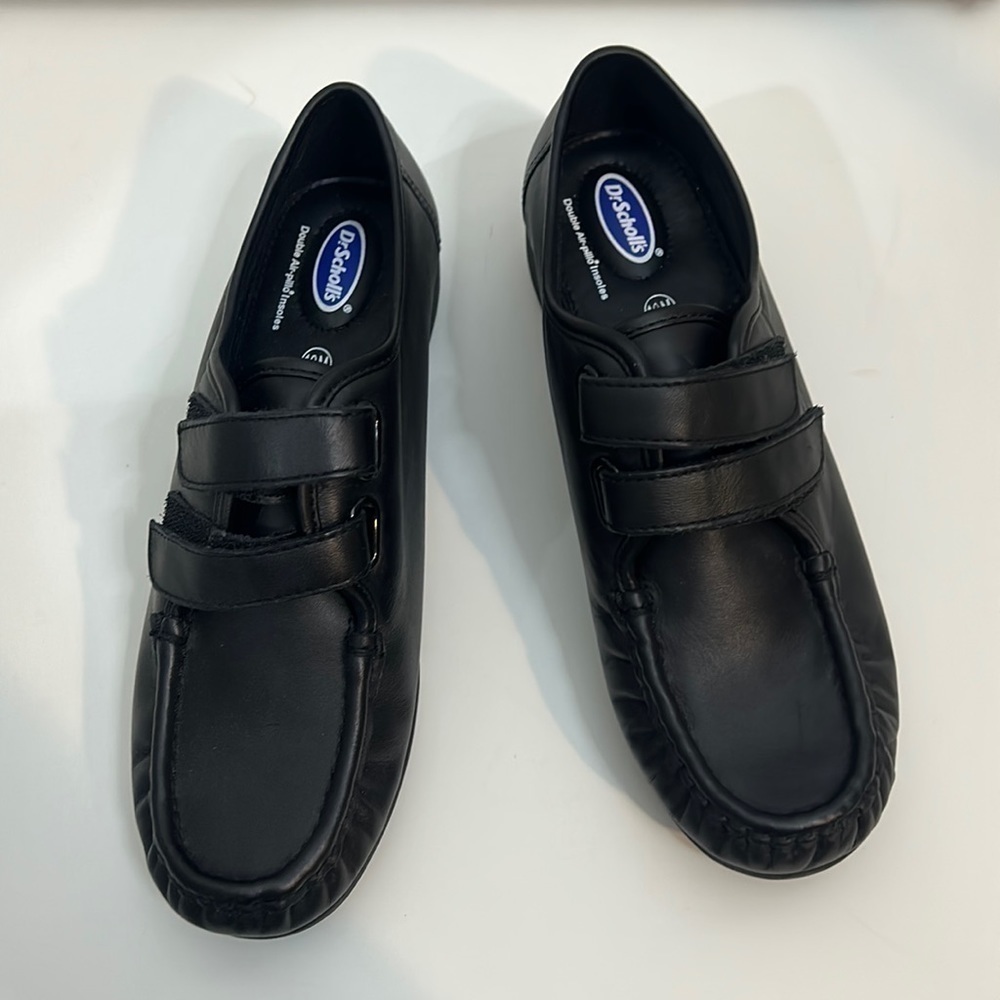 Dr Scholl's Advanced Comfort Leather Oxford Sz US 10M Hook Loop Close